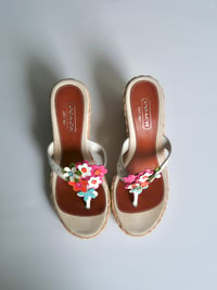 Image 5 of Coach Floral Espadrille Wedges - US 7