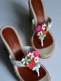 Image 3 of Coach Floral Espadrille Wedges - US 7