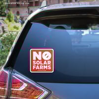 Image 2 of 'No Solar Farms' Window Cling