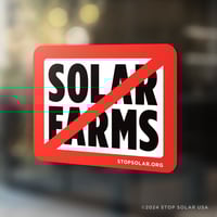 Image 4 of 'Slash Solar Farms' Window Cling