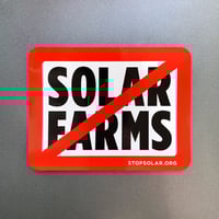 Image 3 of 'Slash Solar Farms' Window Cling