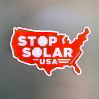 Image 3 of 'Stop Solar USA - America' Window Cling