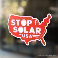 Image 4 of 'Stop Solar USA - America' Window Cling