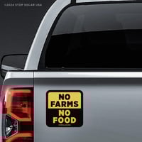 Image 2 of 'No Farms, No Food' Car Magnet