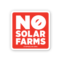 Image 1 of 'No Solar Farms' Car Magnet