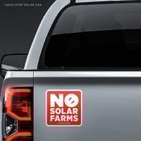 Image 2 of 'No Solar Farms' Car Magnet
