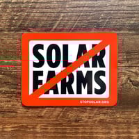 Image 3 of 'Slash Solar Farms' Car Magnet