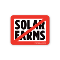 Image 1 of 'Slash Solar Farms' Car Magnet