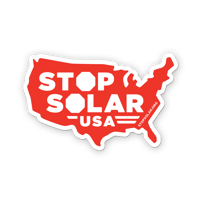Image 1 of 'Stop Solar USA - America' Car Magnet