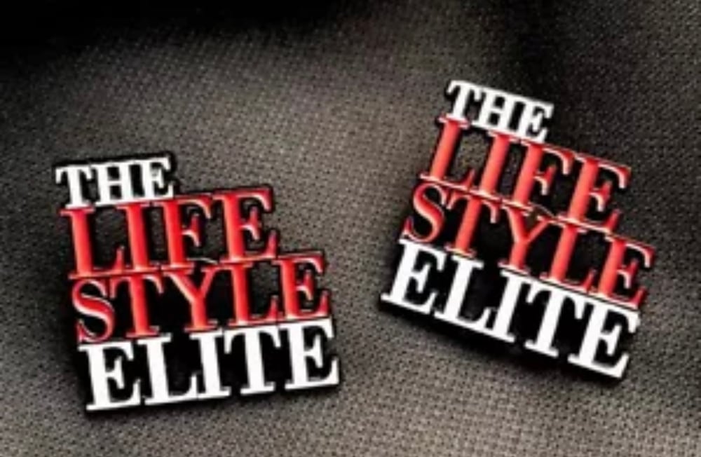 Image of Custom Limited Edition “TheLifeStyleElite.com” lapel pins.