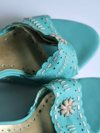 Image 7 of BCBG Turquoise Wedges - US 7