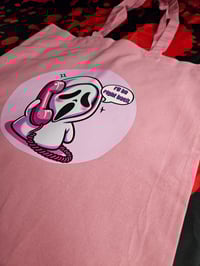 Image 2 of Pink Phone Ghostie slasher tote