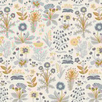 Image 3 of WHITE CHOCOLATE CANYON-The Old Garden Baskets Quilt Kit 66" x 80"
