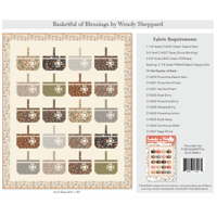 Image 2 of WHITE CHOCOLATE CANYON-The Old Garden Baskets Quilt Kit 66" x 80"