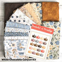 Image 1 of WHITE CHOCOLATE CANYON-The Old Garden Baskets Quilt Kit 66" x 80"