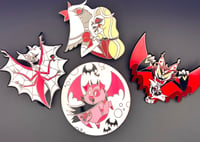 Image 1 of HuskerDust and Chaggie Vampire Glow In The Dark Pins