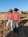 Red gingham Unisex fishing shirt