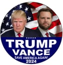 TRUMP • VANCE Button Stickers