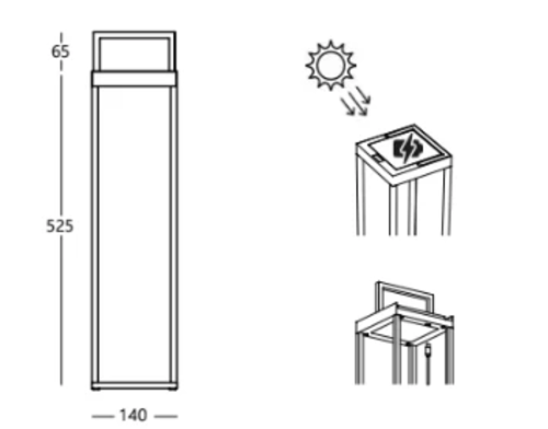 Image of Solar-powered Rechargeable Lantern
