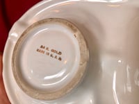 Image 3 of 1950’s MCM Atomic Ceramic Ashtray w/ 24K Gold Embellishments