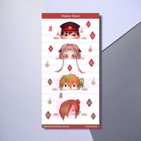 Bathroom Ghost Peeker Sticker Sheet