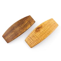 Image 3 of Fiddleback Blackwood Oblong Hair Clip