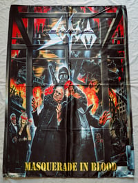 Image 1 of SODOM - Masquerade in blood Flag (cloth poster Banner tapestry) Thrash metal Tom Angelripper