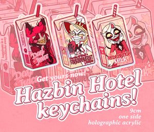 Image of Hazbin Hotel keychains