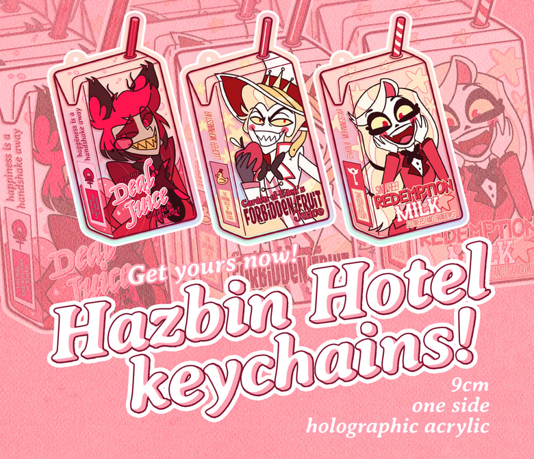 Image of Hazbin Hotel keychains