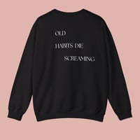 Image 7 of The Black Dog Sweatshirt White, Black
