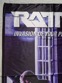 Image 3 of RATT - Invasion of your privacy Flag (cloth poster Banner tapestry) Glam Heavy metal Hair metal