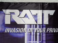 Image 6 of RATT - Invasion of your privacy Flag (cloth poster Banner tapestry) Glam Heavy metal Hair metal