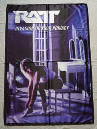 Image 1 of RATT - Invasion of your privacy Flag (cloth poster Banner tapestry) Glam Heavy metal Hair metal