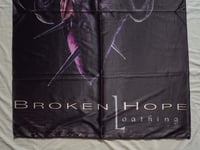 Image 5 of BROKEN HOPE - Loathing Flag (cloth poster Banner tapestry) Death metal