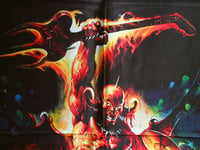 Image 7 of MANOWAR - Hell on stage live Flag (cloth poster Banner tapestry) Heavy metal Power metal