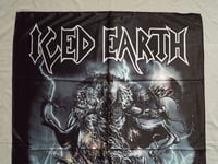 Image 2 of ICED EARTH - Night of the stormrider Flag (cloth poster Banner tapestry) Heavy Power metal