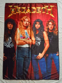 Image 1 of MEGADETH - Band photo Flag (cloth poster Banner tapestry) Speed Thrash metal Dave Mustaine