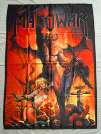 Image 1 of MANOWAR - Hell on earth V Flag (cloth poster Banner tapestry) Heavy metal