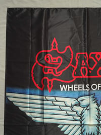 Image 3 of SAXON - Wheels of steel Flag (cloth poster Banner tapestry) Heavy metal NWOBHM