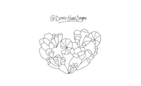 Image 1 of Coral Heart Pattern