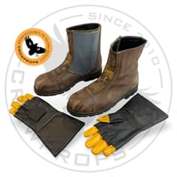 Image 1 of Din Mando Version 2.0 Combo (Short Boots and Gloves) STANDARD SIZES and TAILORED too, 