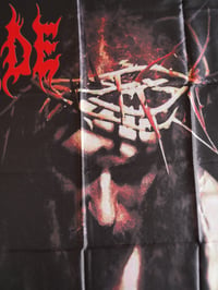 Image 10 of DEICIDE - Scars of the Crucifix Flag (cloth poster Banner tapestry) Death metal Glen Benton