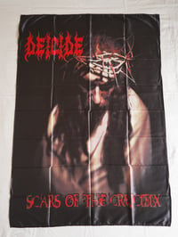 Image 1 of DEICIDE - Scars of the Crucifix Flag (cloth poster Banner tapestry) Death metal Glen Benton