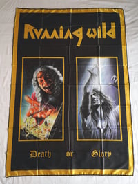 Image 1 of RUNNING WILD - Death or glory Flag (cloth poster Banner tapestry) Heavy metal Power metal