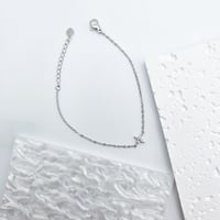 Image 2 of Silver Floral Bracelet for Weddings and Special Occasions