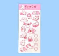 Image 1 of Cute cat - Stickers Sheet