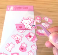 Image 2 of Cute cat - Stickers Sheet