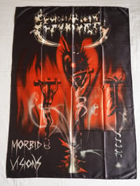 Image 1 of SEPULTURA - Morbid Visions Flag (cloth poster Banner tapestry) Thrash metal Cavalera