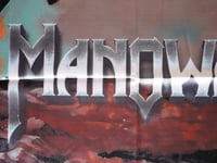 Image 10 of MANOWAR - Greatest hits Flag (cloth poster Banner tapestry) Heavy metal Warriors of the world