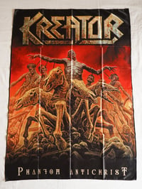 Image 1 of KREATOR - Phantom antichrist Flag (cloth poster Banner tapestry) Thrash metal Mille Petroza